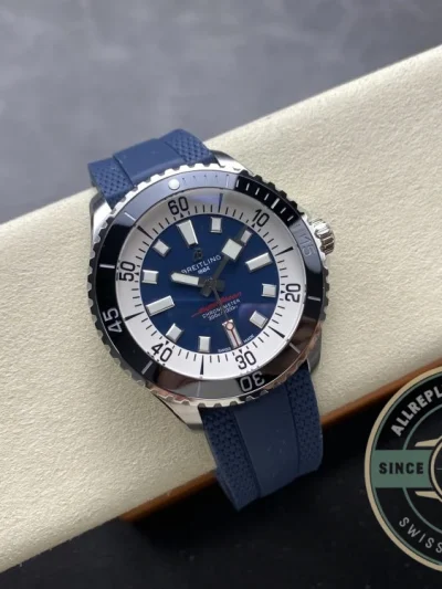 Replica Breitling Superocean Men Blue Rubber 44 mm A17376211C1S1 - Swiss Movement Replica Watch