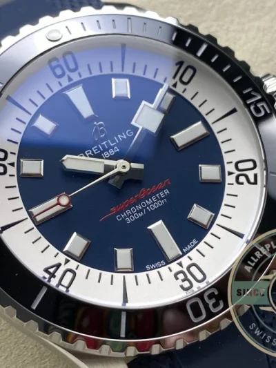 Replica Breitling Superocean Men Blue Rubber 44 mm A17376211C1S1 - Affordable Luxury Replica Timepiece