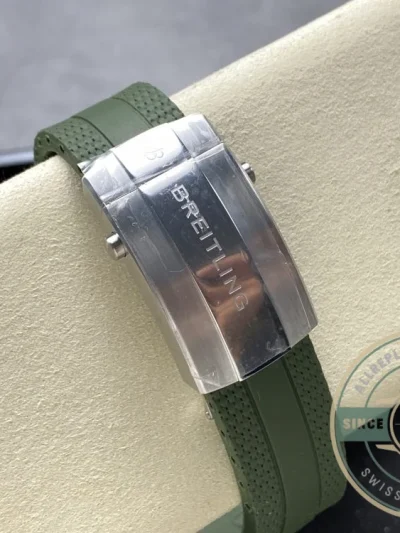 Replica Breitling Superocean Men Green Rubber 44 mm A17376A31L1S1 - Premium Super Clone Watch