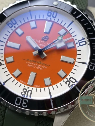 Replica Breitling Superocean Orange Dial 42 mm A173751A1O1S1 - Factory Super Clone Watch