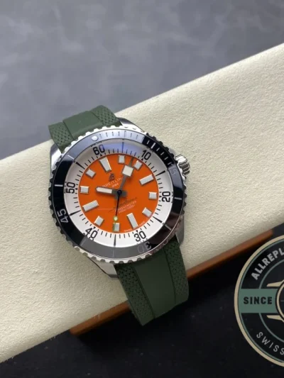 Replica Breitling Superocean Orange Dial 42 mm A173751A1O1S1 - Luxury Replica Watch