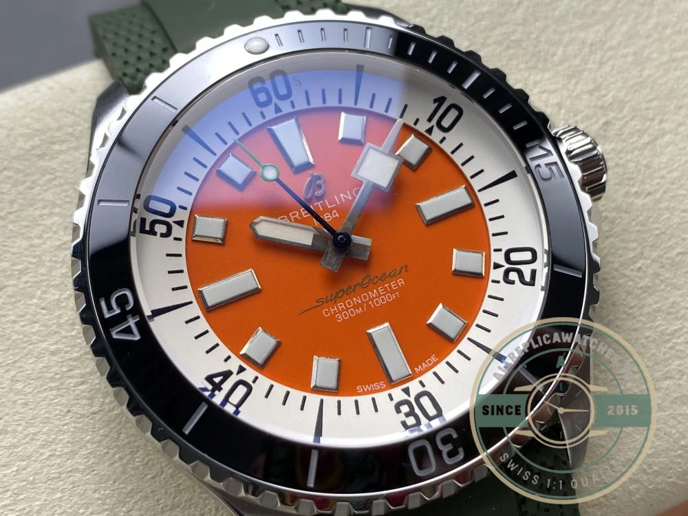 Replica Breitling Superocean Orange Dial 42 mm A173751A1O1S1 - Swiss Movement Replica Watch