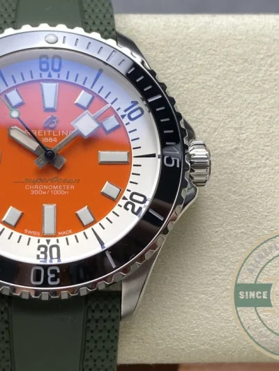 Replica Breitling Superocean Orange Dial 42 mm A173751A1O1S1 - High-Grade Replica Watch