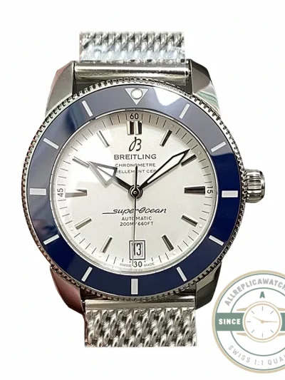 Replica Breitling Superocean Silver Dial Stainless Steel 42 mm AB201016G827 - Factory Super Clone Watch