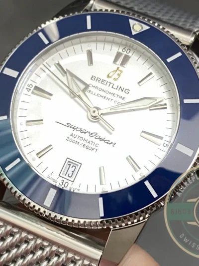 Replica Breitling Superocean Silver Dial Stainless Steel 42 mm AB201016G827 - Swiss Movement Replica Watch