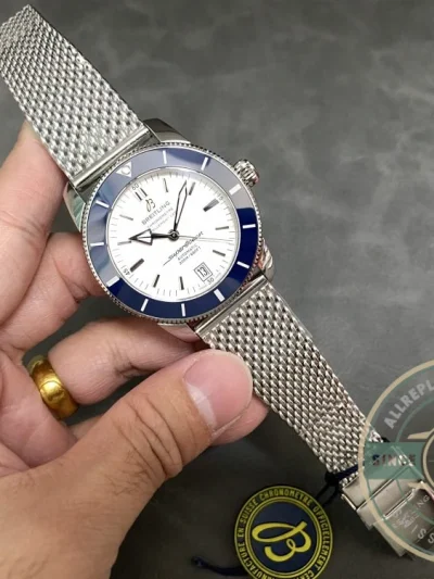 Replica Breitling Superocean Silver Dial Stainless Steel 42 mm AB201016G827 - Budget Luxury Replica Watch
