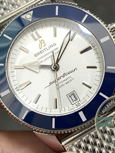 Replica Breitling Superocean Silver Dial Stainless Steel 42 mm AB201016G827 - Luxury Replica Watch