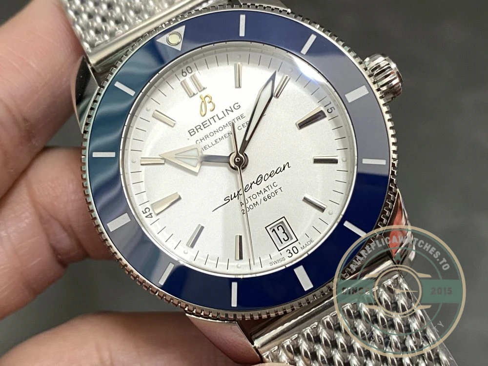 Replica Breitling Superocean Silver Dial Stainless Steel 42 mm AB201016G827 - Luxury Replica Watch