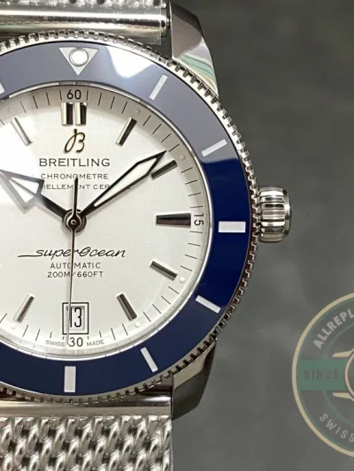 Replica Breitling Superocean Silver Dial Stainless Steel 42 mm AB201016G827 - Top-Tier Swiss Replica Watch