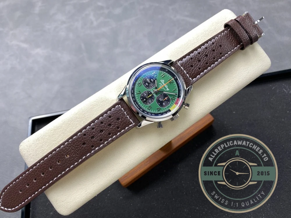 Replica Breitling Top Time Green Dial 41 mm AB01762A1L1X1 - Swiss Movement Replica Watch