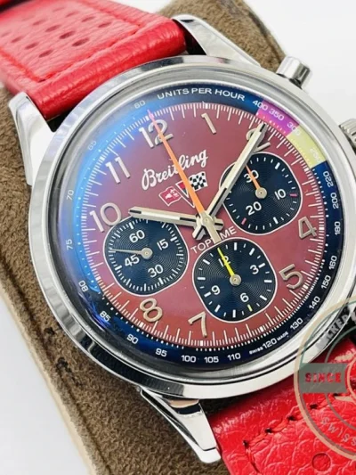 Replica Breitling Top Time Red Dial 41 mm AB01761A1K1X1 - Budget Luxury Replica Watch