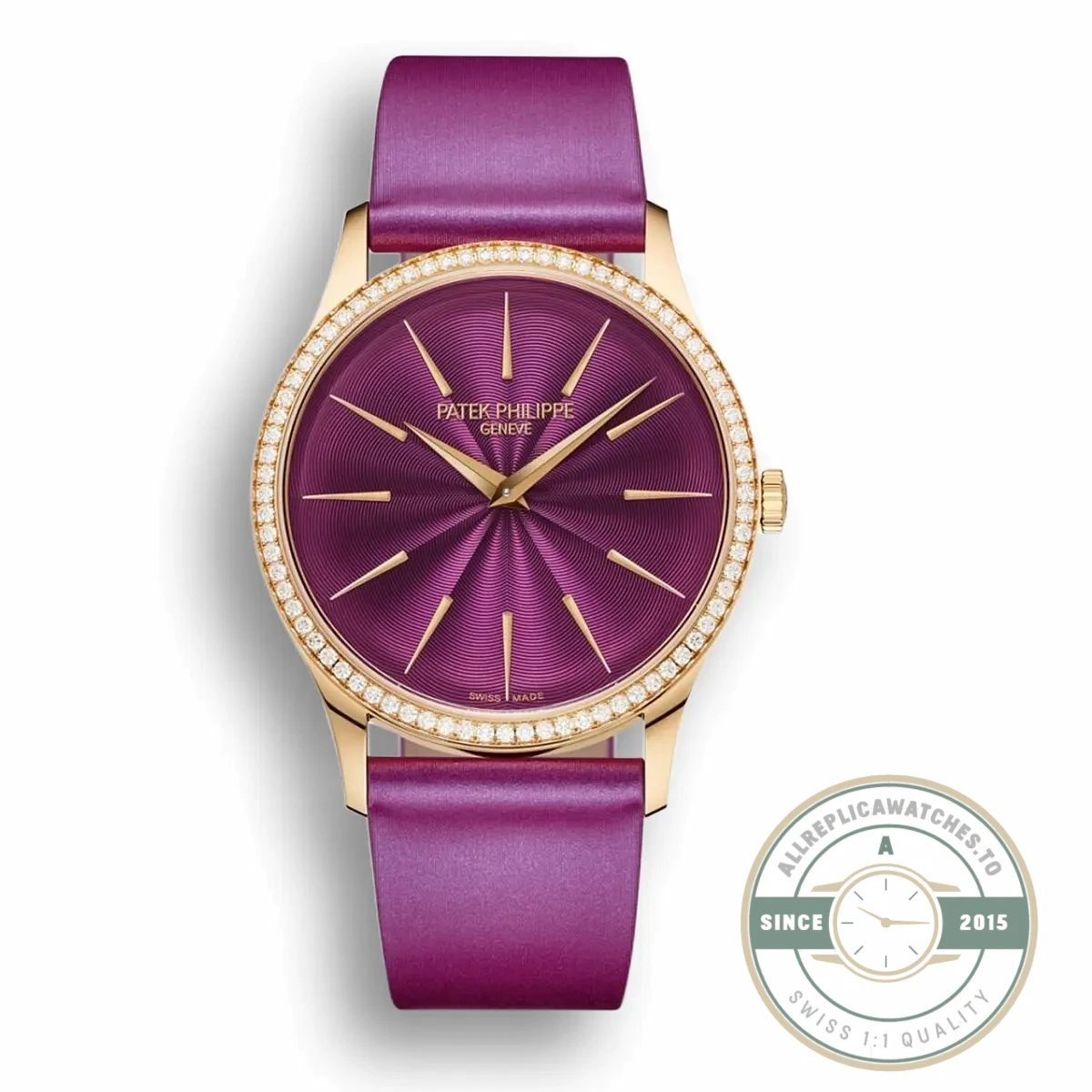 Replica Calatrava 4997/200R-001 Patek Philippe Ladies Calatrava Joaillerie 35 mm, Rose gold - Premium Super Clone Watch