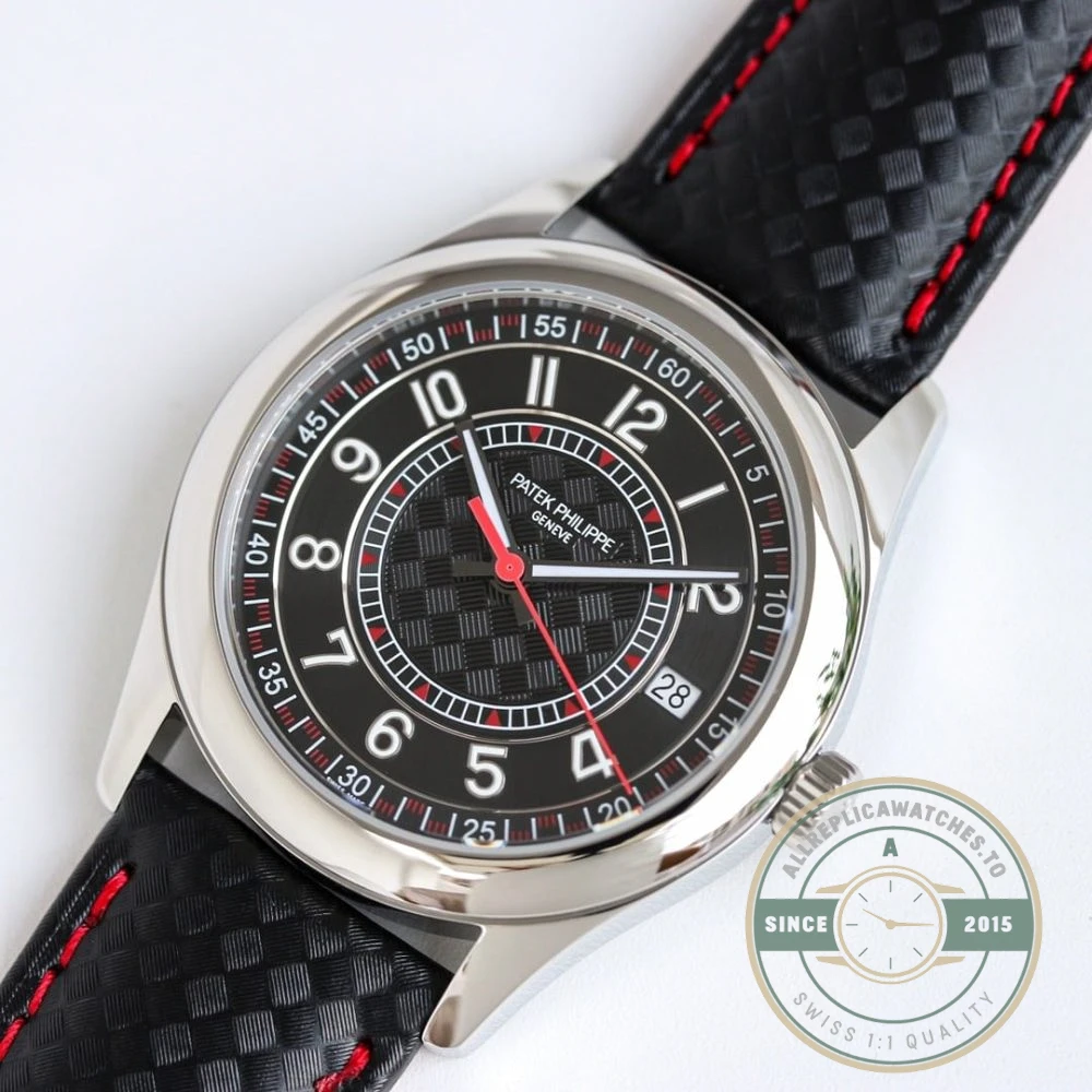 Replica Calatrava 6007G-010 Patek Philippe DATE, SWEEP SECONDS. 40 mm, White gold - Top-Tier Swiss Replica Watch
