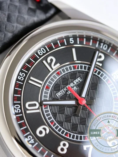 Replica Calatrava 6007G-010 Patek Philippe DATE, SWEEP SECONDS. 40 mm, White gold - Budget Luxury Replica Watch