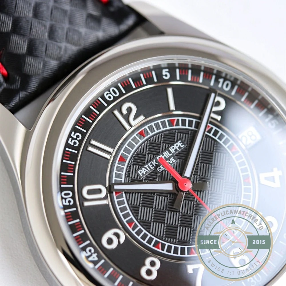 Replica Calatrava 6007G-010 Patek Philippe DATE, SWEEP SECONDS. 40 mm, White gold - Budget Luxury Replica Watch