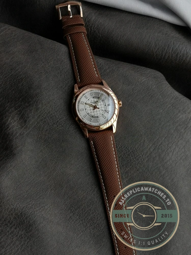 Replica Calatrava 6007G-011 Patek Philippe DATE, SWEEP SECONDS. 40 mm, White Dial - Budget Luxury Replica Watch