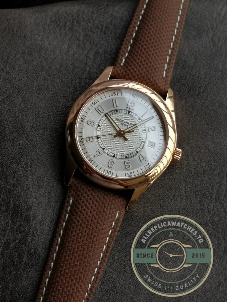 Replica Calatrava 6007G-011 Patek Philippe DATE, SWEEP SECONDS. 40 mm, White Dial - Swiss Movement Replica Watch