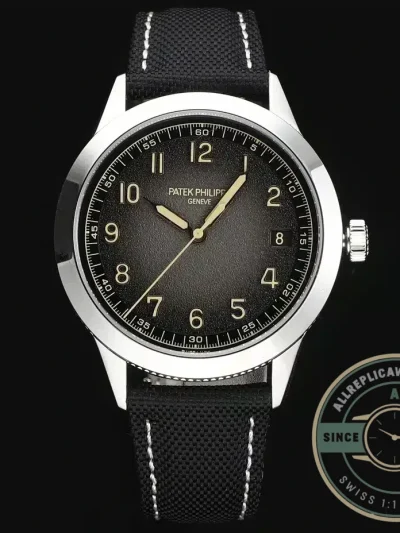 Replica Calatrava DATE, SWEEP SECONDS. 40 mm, Steel, 5226G - Best Quality Replica Watch