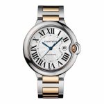Ballon Bleu W6920070 replica: a 33mm steel case on bracelet with silver guilloche dial