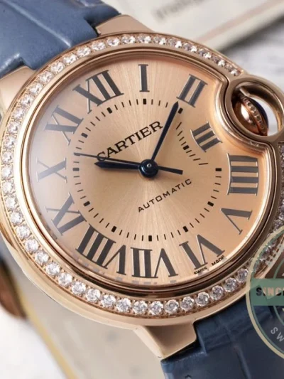 Replica Cartier Ballon Bleu Blue Strap WJBB0076 - Factory Super Clone Watch