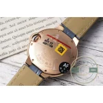 Round 316L steel case with convex sides, ringed by a fixed polished bezel