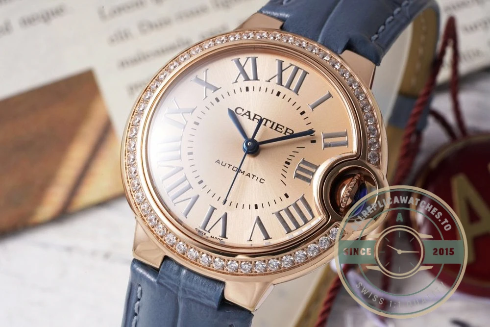 Replica Cartier Ballon Bleu Blue Strap WJBB0076 - High-Grade Replica Watch