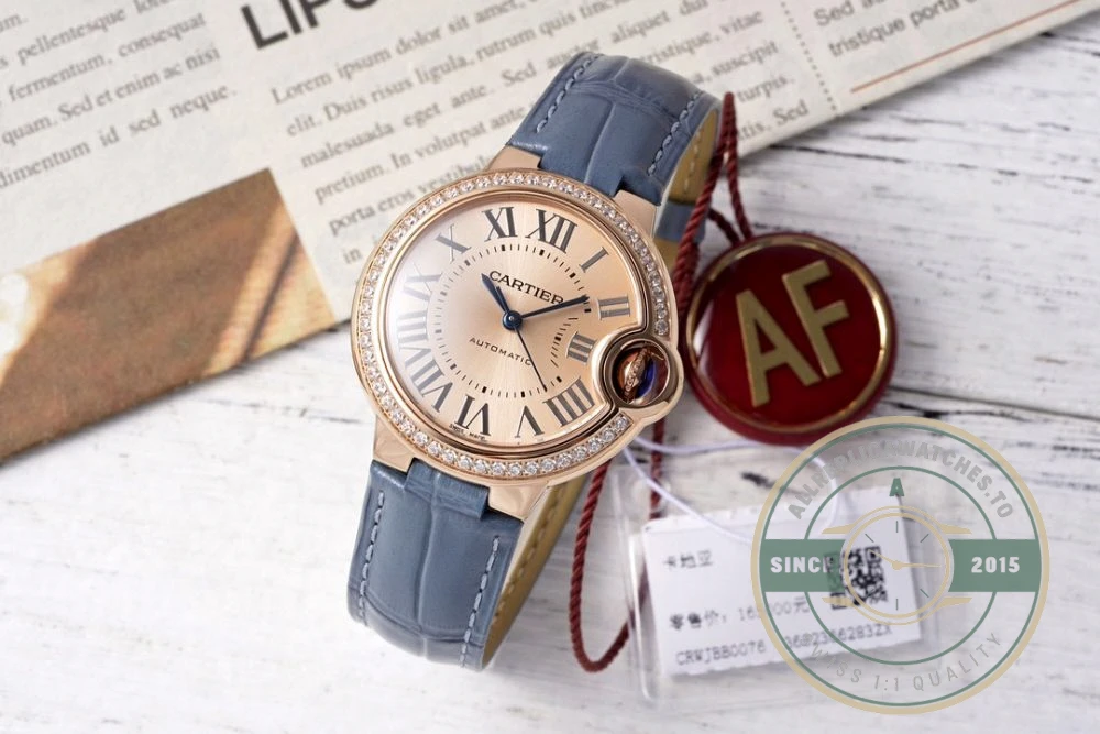 Replica Cartier Ballon Bleu Blue Strap WJBB0076 - 1:1 Swiss Replica Watch