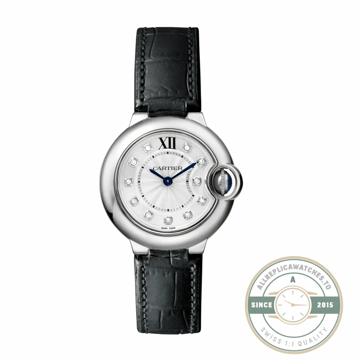Replica Cartier Ballon Bleu de Cartier Leather Strap W4BB0009 - Swiss-Made Clone Watch