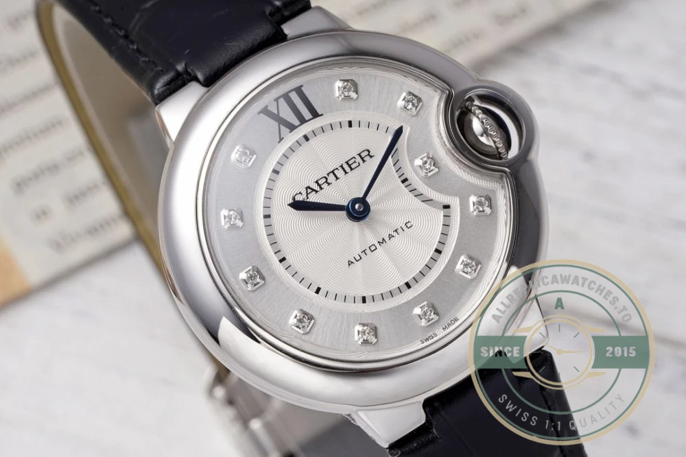 Replica Cartier Ballon Bleu de Cartier Leather Strap W4BB0009 - Top-Tier Swiss Replica Watch