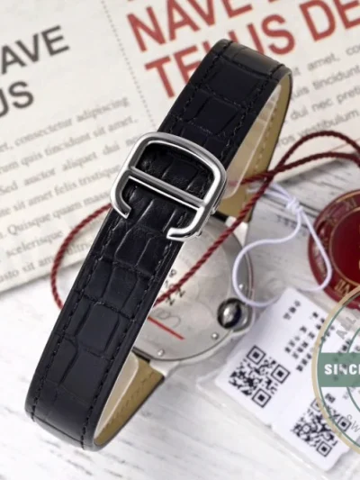 Replica Cartier Ballon Bleu de Cartier Leather Strap W4BB0009 - Swiss Movement Replica Watch