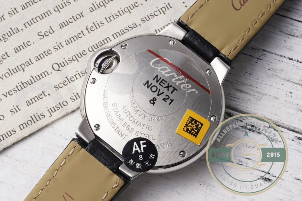 Replica Cartier Ballon Bleu de Cartier Leather Strap W4BB0009 - Budget Luxury Replica Watch