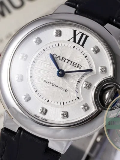 Replica Cartier Ballon Bleu de Cartier Leather Strap W4BB0009 - Best Quality Replica Watch