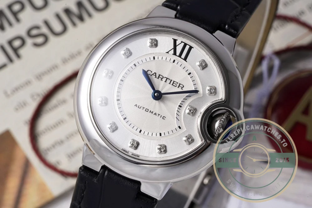 Replica Cartier Ballon Bleu de Cartier Leather Strap W4BB0009 - Best Quality Replica Watch