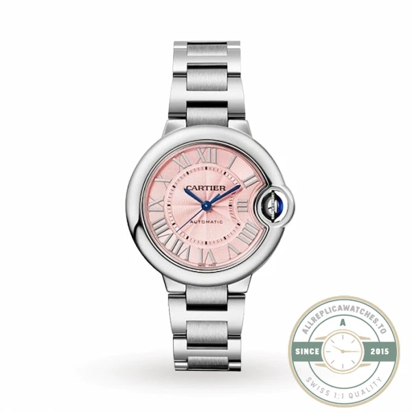 Replica Cartier Ballon Bleu de Cartier Pink Steel Series WSBB0068 - High-Grade Replica Watch