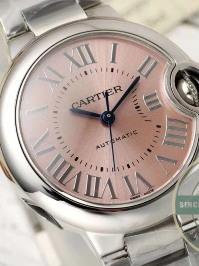 Replica Cartier Ballon Bleu de Cartier Pink Steel Series WSBB0068 - Swiss-Made Clone Watch