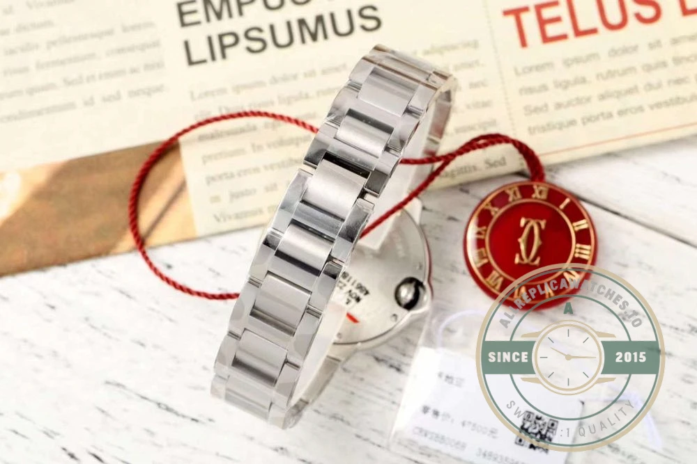 Replica Cartier Ballon Bleu de Cartier Pink Steel Series WSBB0068 - Factory Super Clone Watch