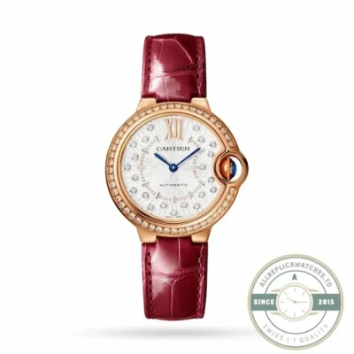 Replica Cartier Ballon Bleu de Cartier Red Strap WJBB0080 - Top-Tier Swiss Replica Watch