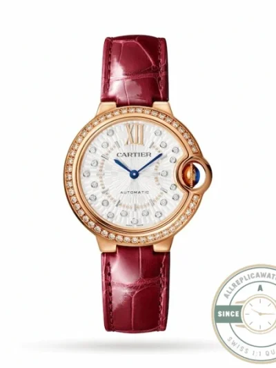 Replica Cartier Ballon Bleu de Cartier Red Strap WJBB0080 - Top-Tier Swiss Replica Watch
