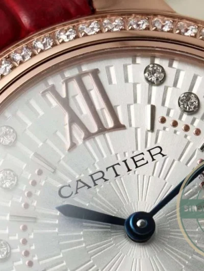 Replica Cartier Ballon Bleu de Cartier Red Strap WJBB0080 - 1:1 Swiss Replica Watch