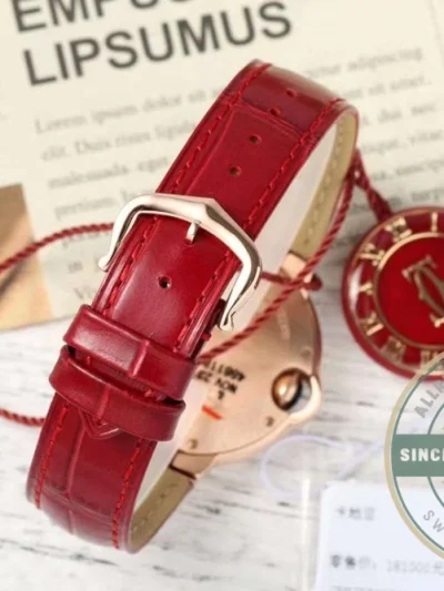Replica Cartier Ballon Bleu de Cartier Red Strap WJBB0080 - Factory Super Clone Watch