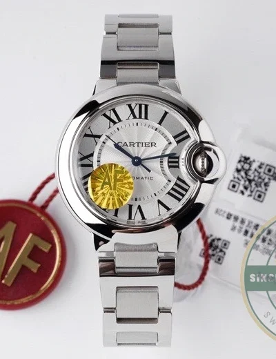 Replica Cartier Ballon Bleu de Cartier Women Silver 33 mm WSBB0044 - Swiss-Made Clone Watch
