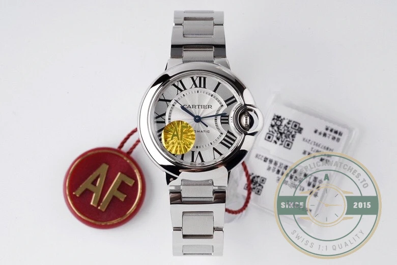 Replica Cartier Ballon Bleu de Cartier Women Silver 33 mm WSBB0044 - Swiss-Made Clone Watch