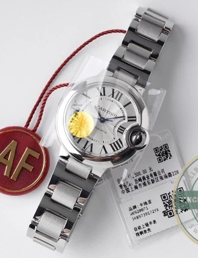 Replica Cartier Ballon Bleu de Cartier Women Silver 33 mm WSBB0044 - High-Grade Replica Watch