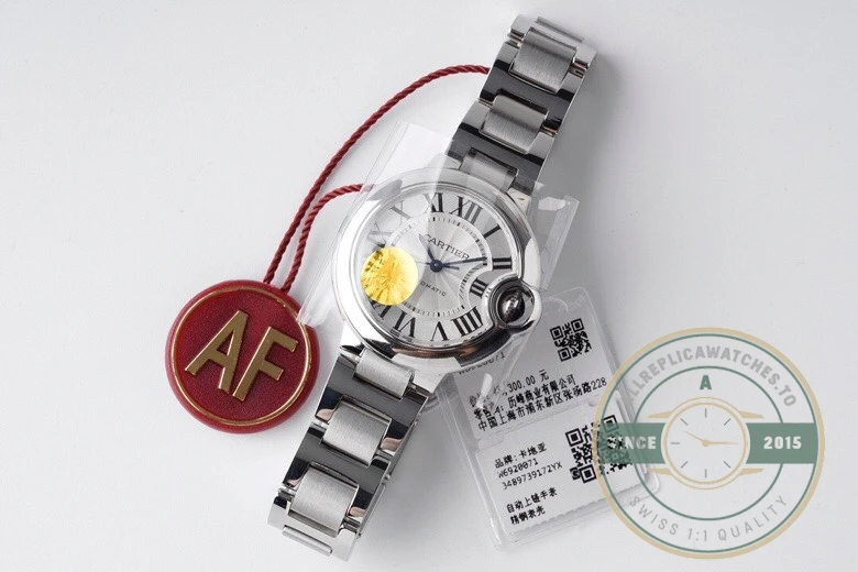 Replica Cartier Ballon Bleu de Cartier Women Silver 33 mm WSBB0044 - High-Grade Replica Watch