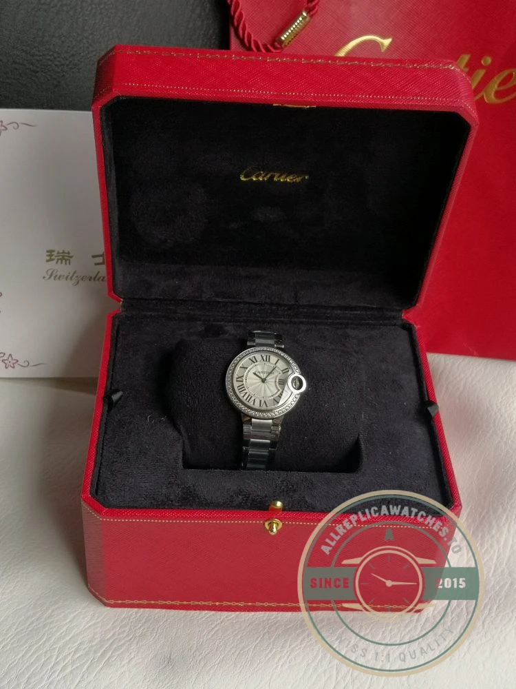 Replica Cartier Ballon Bleu Women Silver Steel W4BB0016 - Premium Super Clone Watch