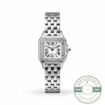 Cartier Panthere W4PN0007 replica in steel, 27 x 37mm, silver-white dial