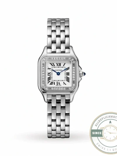 Replica Cartier Panthère de Cartier White Stainless Steel 27 x 37 mm W4PN0007 - Budget Luxury Replica Watch
