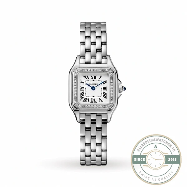 Replica Cartier Panthère de Cartier White Stainless Steel 27 x 37 mm W4PN0007 - Budget Luxury Replica Watch