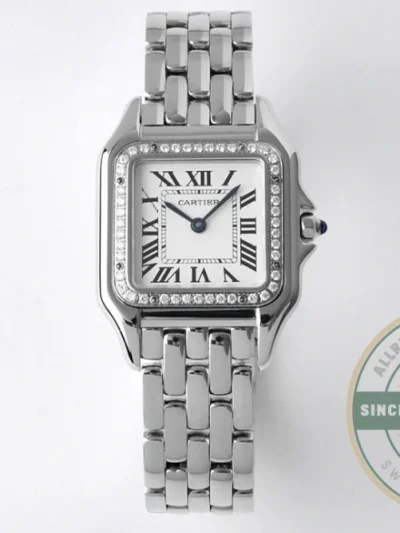 Replica Cartier Panthère de Cartier White Stainless Steel 27 x 37 mm W4PN0007 - 1:1 Swiss Replica Watch