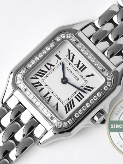 Replica Cartier Panthère de Cartier White Stainless Steel 27 x 37 mm W4PN0007 - High-Grade Replica Watch